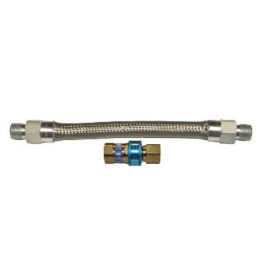 16125BQ24 - 1-1/4" Connection, Stationary Equipment Safety System Moveable Gas Connector Hose Assembly
