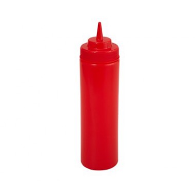 PSW-12R- 12 Oz Squeeze Bottle Red
