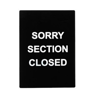 SGN-804- Area Closed Sign