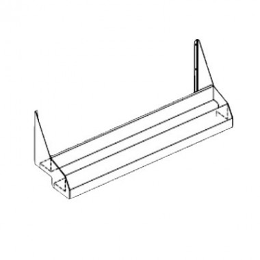 SR-D12R - Stainless Steel Dual Bottle Rail