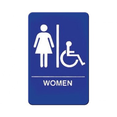 SGN-651B- "WOMEN/Accessible" Sign