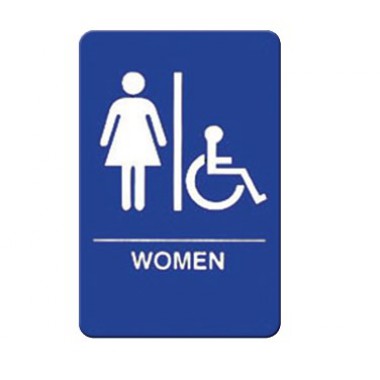 SGNB-651B- "WOMEN/Accessible" Sign