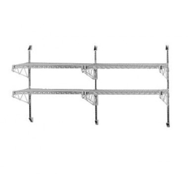 AB2-14-X- Lite Series Wire Shelving Wall Post & Brackets