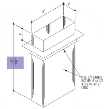 CRS Warewasher Duct