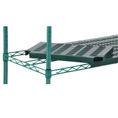 QPF-2142E-GL- Shelf Mat 42" x 21" Louvered Green