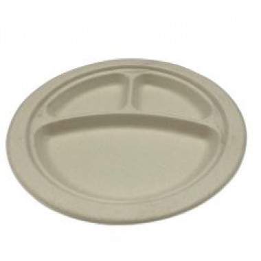 EPL-93-PF- Plate 9" White 3-Comp