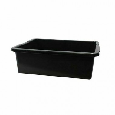 1557B- Tote Box 21"" x 17"" x 7"" Black