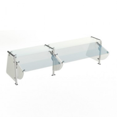 TS422-74- Sneeze Guard 73" x 19" x 20"
