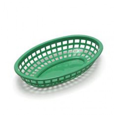 1074G -  9" Green Classic Basket