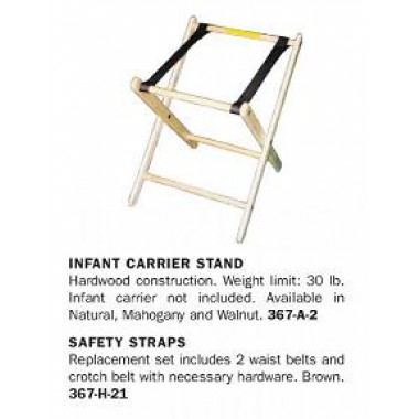 1017842- Infant Carrier Holder Walnut