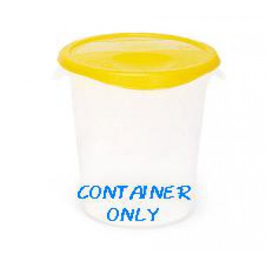 Rubbermaid 6 and 8 Qt. Yellow Round Polyethylene Food Storage Container Lid
