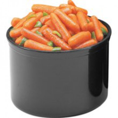 CP12110- 1.2 Qt Black Crock With Lid