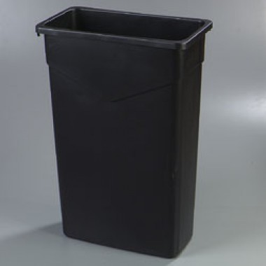 34202303- 23 Gal Waste Container Black