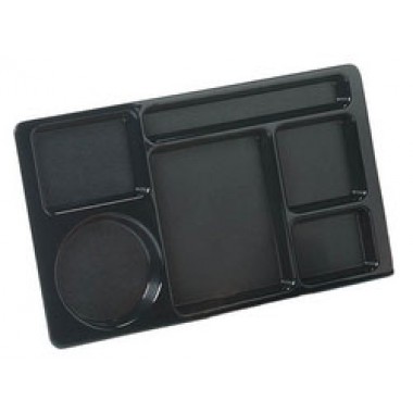 61503- 6 Comp Tray Black