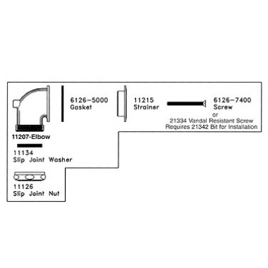 11223 - Overflow Elbow Kit