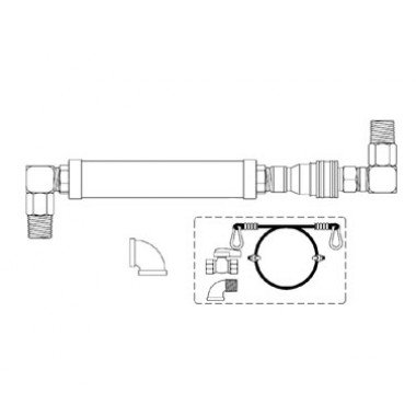 HG-4F-48SK- 48" x 1-1/4" Gas Hose