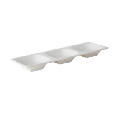 AMU-555- 13" x 4" Plate White