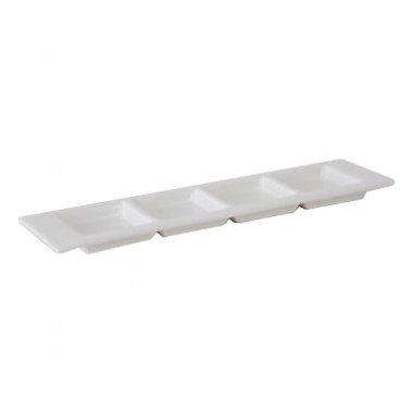 AMU-557- 13" x 4" Plate White