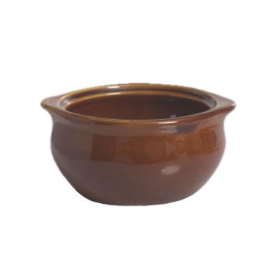 BAS-1203- 12 Oz Onion Soup Crock Caramel