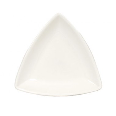 BEZ-0728- 7-1/4" Plate Triangle Eggshell
