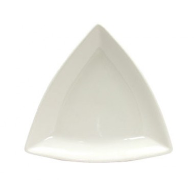BEZ-0908- 9" Plate Triangle Eggshell