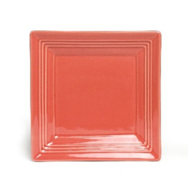 CNH-0845- 8-1/2" Plate Square Cinnebar