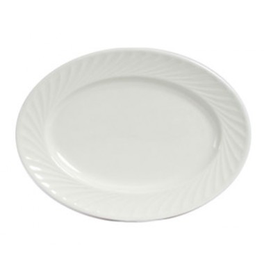 MEH-115- 12' x 8" Platter Eggshell