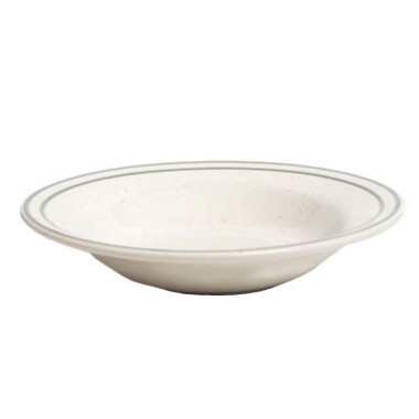 TES-003- 9 Oz Soup Bowl Green Speckle
