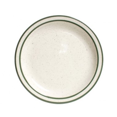 TES-016- 10-1/2" Plate Green Speckle