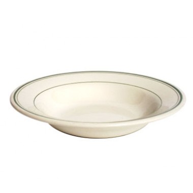 TGB-003- 9 Oz Soup Bowl Green Band