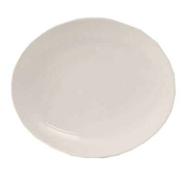 VEH-104- 10" x 9" Platter Eggshell