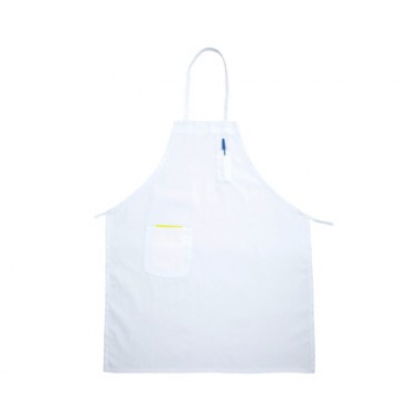 BA-PWH- 33" x 26" Bib Apron White