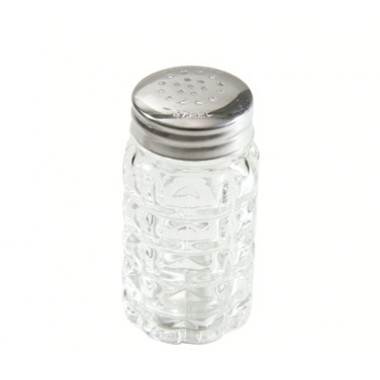 2 Oz Salt/Pepper Shaker Glass