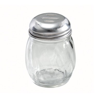 Glass Cheese Shaker With Slotted Top