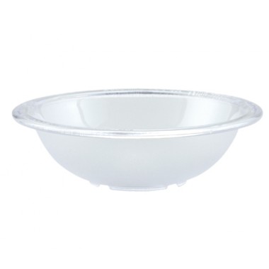 PBB-8- 8-3/4" Pebbled Bowl Clear
