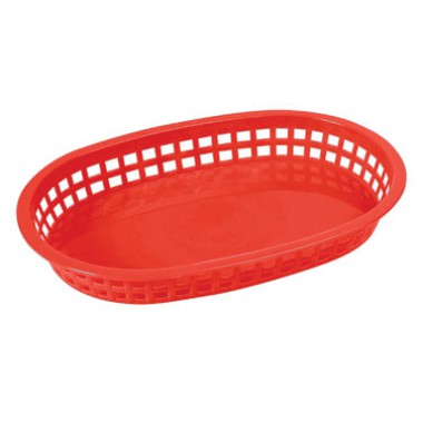 PLB-R- 11" x 7" Platter Basket Red
