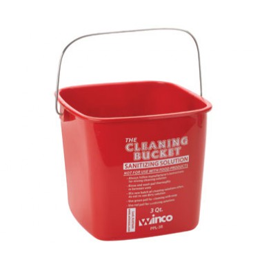 PPL-3R- 3 Qt Cleaning Bucket Red