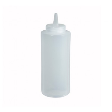PSB-12C- 12 Oz Squeeze Bottle Clear