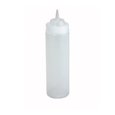 PSW-24- 24 Oz Squeeze Bottle Clear