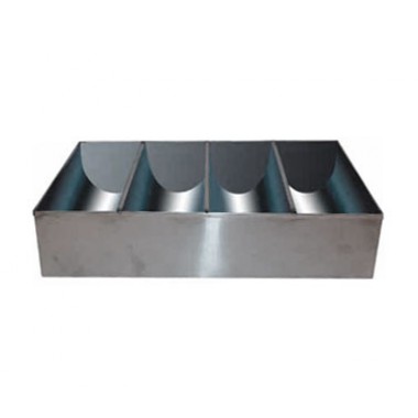 SCB-4- 4 Comp Cutlery Bin S/S