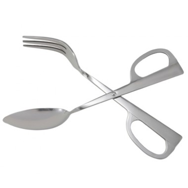 ST-10- 10" Salad Tongs S/S