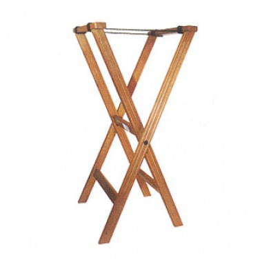 TR-33W- 32" Tray Stand Walnut