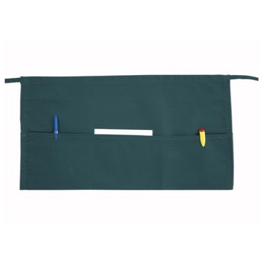 WA-1221G- Waist Apron 3 Pocket Green