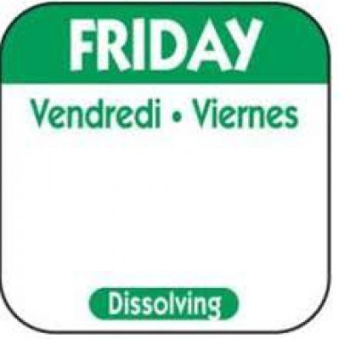 D105R - Dissolvable Labels Friday