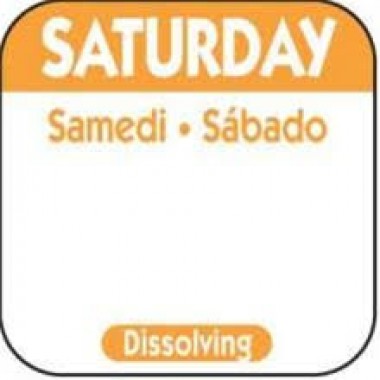 D106R - Dissolvable Labels Saturday