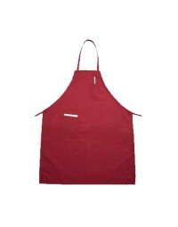 BA-PRD- 33" x 26" Bib Apron Red