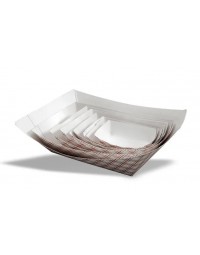 EFT500- Food Tray Red Plaid 5lb