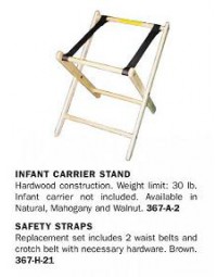 1017842- Infant Carrier Holder Walnut