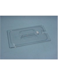 1029107 -   1/4 Size Clear Handled Notched Lid