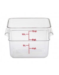 12SFSCW135- 12 Qt Container Square